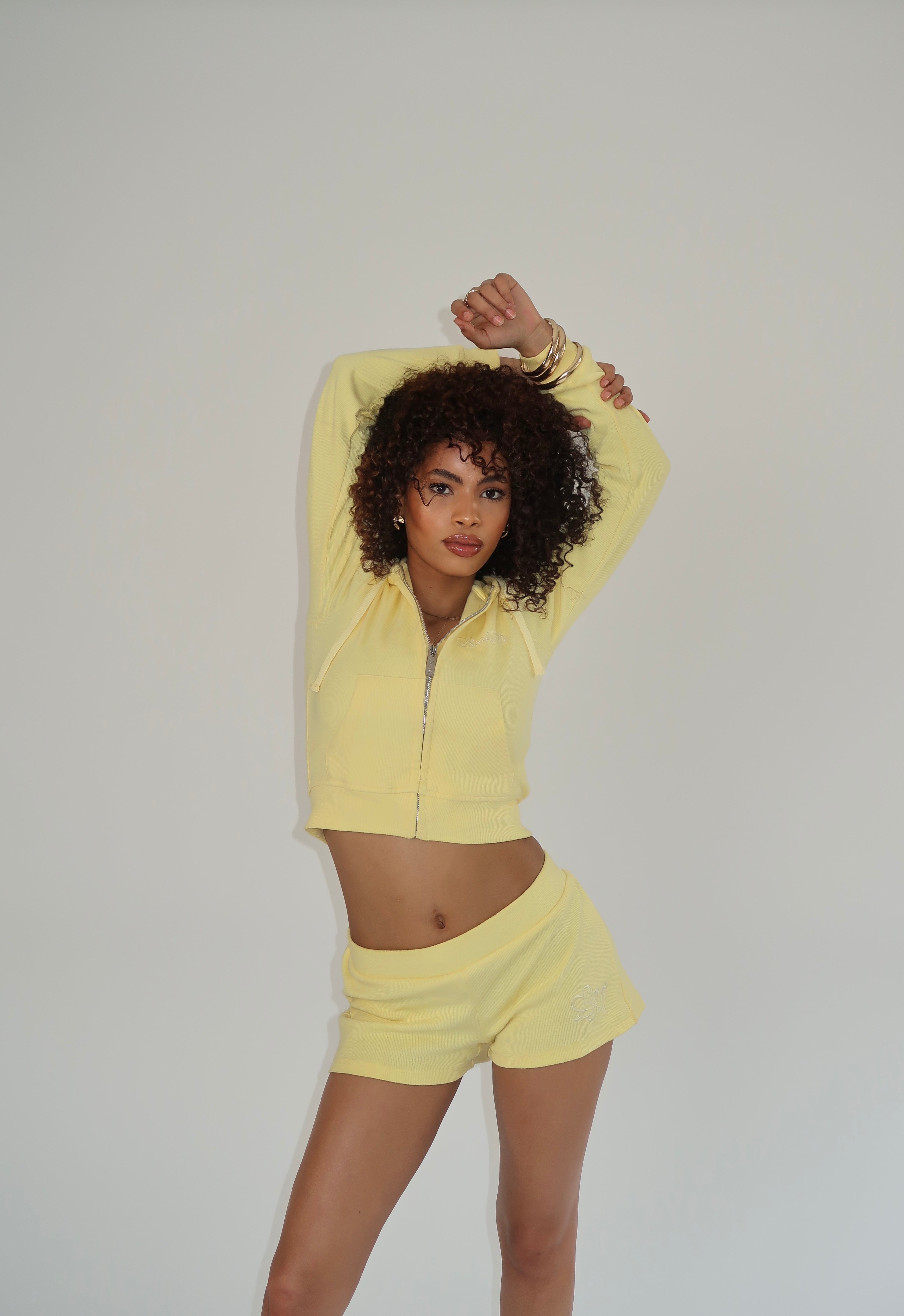 Banana Milk Zip-Up Hoodie