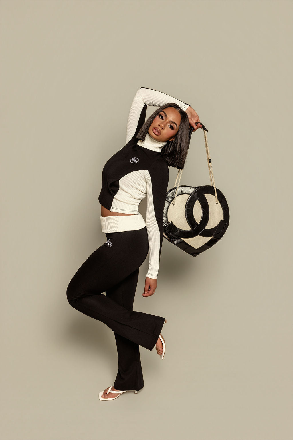 sculpt track pants  (black)