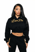Kitty Noir Zip-Up Hoodie
